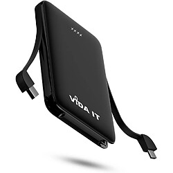 SANAG Mini Batterie Externe Chargeur Usb-C Pour Samsung Galaxy S21 S20 Fe A10 A12 J7 Batterie Portable De Secours, 5000Mah Power Bank Legere Avec Câble Intégré, Ce Un Cellule