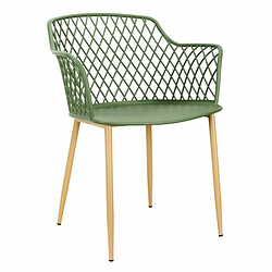 Paris Prix Lot de 4 Fauteuils Design Malaga 80cm Vert