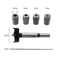 Acheter Bricolage 35mm Charnière Gabarit Guide De Forage Outil De Travail Du Bois à Centrage Automatique Forets Paquet 1