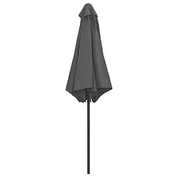 Avis vidaXL Parasol de jardin et mât en aluminium 270x246 cm Anthracite