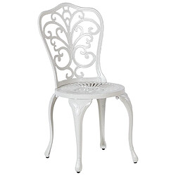 Beliani Chaise de jardin TRIORA Blanc pas cher