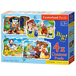 Classic Fairy Tales,Puzzle 3+4+6+9 Teile - Castorland