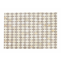 Acheter Beliani Tapis en cuir beige et marron 160 x 230 cm SESLICE