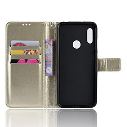 Acheter Wewoo Housse Coque Étui en cuir à rabat horizontal rétro Crazy Horse Texture pour Huawei Y6 2019avec support et fentes cartes et cadre photo or