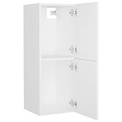 Acheter Maison Chic Armoire de salle de bain,Meuble de rangement,Meuble haut Blanc 30x30x80 cm Aggloméré -GKD382652