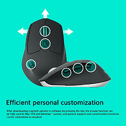 Souris de jeu Logitech M720 , sans fil , 2.4GHz, Bluetooth, 1000DPI, double Mode, pour ordinateur PC 20 * 13 * 10 cm - Noir pas cher