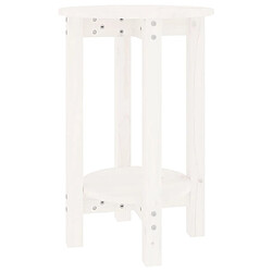 Maison Chic Table basse,Table Console Table d'appoint, Table pour salon Blanc Ø 40x60 cm Bois massif de pin -MN37388