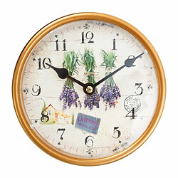 BigBuy Home Horloge Murale Crème PVC Fer 16 x 16 x 17 cm