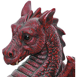 Acheter Vivid Arts Dragon ailé rouge en résine 51 cm.