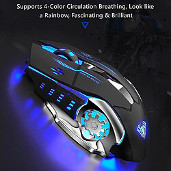 Universal Maison de jeu filaire 6 boutons programmables souris ergonomiques souris lumineuses LED colorées pour ordinateur PC pas cher