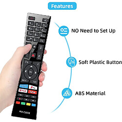 SANAG Rm-C3338 Rc43101P Remplacement Universel Pour Telecommande Jvc Smart Tv Et Jvc Smart 4K 2018 2019 Uhd Ultra Hd Hdr Led Lcd Tv Avec Boutons Freeview Play Youtube Netflix Prime Video Rmc3338 pas cher