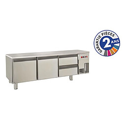 Soubassement réfrigéré positif inox - Gamme 650 - Baron 