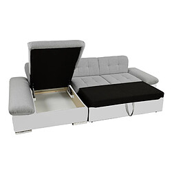 Avis Bestmobilier Livio - canapé d'angle - convertible avec coffre - 4 places - style contemporain - gauche