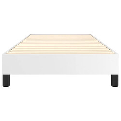 Acheter vidaXL Cadre de lit sans matelas blanc 90x200 cm similicuir