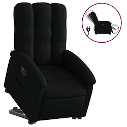 vidaXL Fauteuil inclinable électrique noir tissu