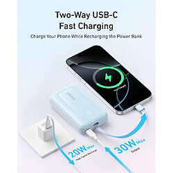 SANAG Zolo Power Bank, Batterie Externe Haute Vitesse 20 000 Mah 30 W, Câble Usb-C Intégré, 1 Port Usb-C, 1 Port Usb-A, Pour Iphone 16/16 Pro/16 Pro /16 Plus, Macbook, Galaxy, Et Autres pas cher