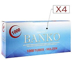 Avis Banko Filtres Et Tubes Pack de 4 boites de tubes à cigarettes Banko