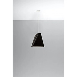 Luminaire Center Plafonnier Blum Acier,tissu Noir 1 ampoule 128cm