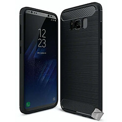 Htdmobiles Coque silicone gel carbone pour Samsung G955F Galaxy S8 Plus + film ecran - NOIR