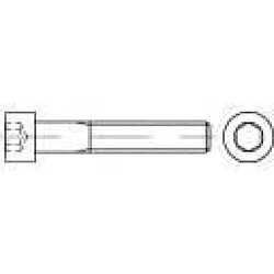 Vis cylindrique TOOLCRAFT 116682 100 pc(s) M4 12 mm tête cylindrique 6 pans intérieurs acier DIN 912