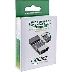 Avis InLine® Adaptateur USB 2.0 vers USB 3.2 Type E Key-A Interne