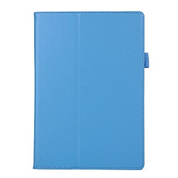 Wewoo Housse Étui bleu pour Lenovo Tab2 A10-70 Litchi Texture Horizontal Flip solide couleur en cuir avec deux pliage titulaire