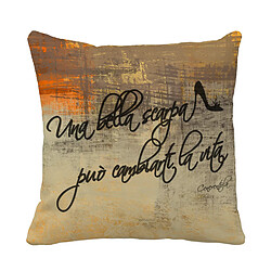 Alter Coussin avec impression numérique, 100% Made in Italy, Coussin de canapé décoratif, amovible et lavable, modèle Priscilla, 40x40x5 cm