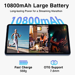 Acheter NC Tablette tactile DOOGEE T20Ultra 12"IPS 2.4K 32(12+20Go)+256Go,Battery 10800mAh-7.6mm Hi-Res ultra-thin,Helio G99 Android 13-Gris