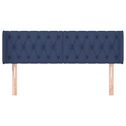 Avis Maison Chic Tête de lit scandinave avec oreilles,meuble de chambre Bleu 163x16x78/88 cm Tissu -MN89758