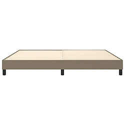 Acheter vidaXL Cadre de lit sans matelas taupe 200x200 cm tissu