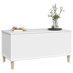 Acheter Maison Chic Tabls basse,Table Console pour salon Blanc 90x44,5x45 cm Bois d'ingénierie -MN77993