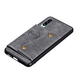 Avis Wewoo Coque Rigide Pour Galaxy A90 5G Etui de protection magnétique antichoc en PU + TPU avec fentes cartes Gris