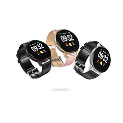 YP Select 1.22 pouces Écran couleur Pression artérielle Moniteur de fréquence cardiaque Sport Bluetooth Smart Wristband Watch-Gris