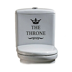 Totalcadeau Sticker pour toilettes en vinyle autocollant The Throne