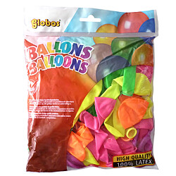 Graines Creatives 100 ballons assortis neon