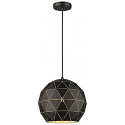 Luminaire Center Suspension Noir mat DERBY L30 1 Lumières