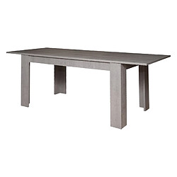 Alter Table de salle à manger extensible, Console extensible, Table moderne avec rallonges, 160 / 220x88h80 cm, Couleur ciment pas cher