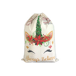 C278 Vert Vert Christmas Licorne Sac Sac Cadeau de Noël Sac à-cadeau Vacances Sac de bonbons pour Fête Favors Cadeaux et Candy