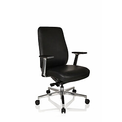 Chaise de bureau / fauteuil de bureau VERMONT cuir noir hjh OFFICE pas cher