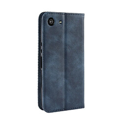 Avis Wewoo Housse Coque Étui en cuir à boucle magnétique avec rétro pour Crazy Horse Texture horizontale Sony Xperia ACE SO-02Lavec support et fentes cartes et cadre photo Bleu