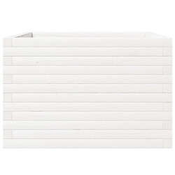 Acheter vidaXL Jardinière blanc 70x70x46 cm bois de pin massif