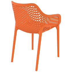 Alterego Chaise de jardin / terrasse 'SISTER' orange en matière plastique pas cher