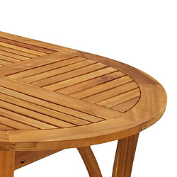 Maison Chic Table de jardin | Table d'extérieur 150x90x75 cm Bois d'acacia solide -GKD17152 pas cher