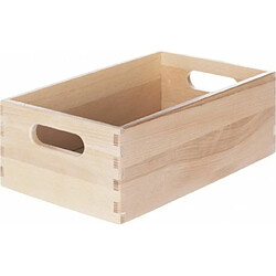 KESPER 18411 Boîte de Rangement Hêtre Brun 29 x 18,5 x 11 cm