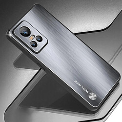 Coque en TPU + alliage d'aluminium anti-rayures pour votre Realme GT Neo3 - argent