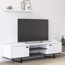 Alter Meuble TV Blanc 150 cm