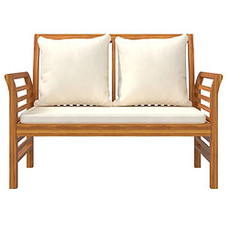 Maison Chic Salon de jardin 3 pcs + coussins - Mobilier/Meubles de jardin - Table et chaises d'extérieur bois massif d'acacia -MN67888 pas cher