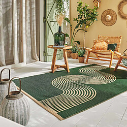 Jardindeco Tapis extérieur en polypropylène Spargi 1743 vert 120 x 160 cm.