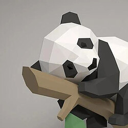 3D Papier Modèle Panda Main Papier Sculpture BRICOLAGE Pré Coupe-Papier Artisanat Papier Modélisation Origami Papier Puzzle Jouet Maison décoration, pas cher