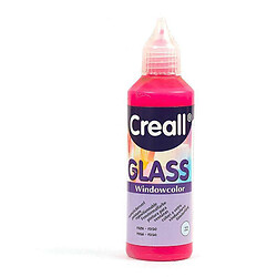 Graines Creatives Peinture repositionnable pour vitres Creall Glass 80 ml - rose fluo